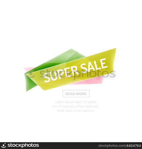 Vector geometric shape ad promo banner. Vector geometric shape ad promo banner. Abstract universal layout