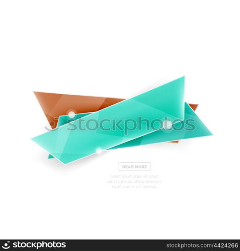 Vector geometric shape ad promo banner. Vector geometric shape ad promo banner. Abstract universal layout