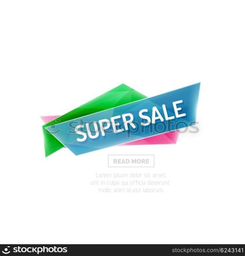Vector geometric shape ad promo banner. Vector geometric shape ad promo banner. Abstract universal layout