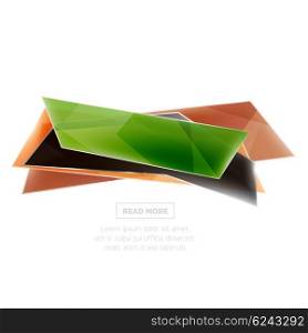 Vector geometric shape ad promo banner. Vector geometric shape ad promo banner. Abstract universal layout