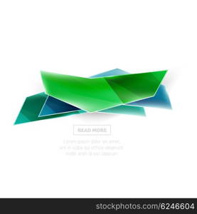 Vector geometric shape ad promo banner. Vector geometric shape ad promo banner. Abstract universal layout