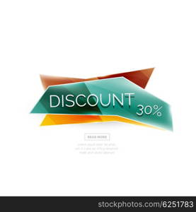 Vector geometric shape ad promo banner. Vector geometric shape ad promo banner. Abstract universal layout