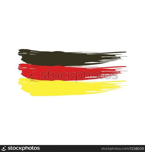 vector Germany flag painted with grunge brushes