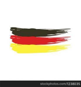 vector Germany flag painted with grunge brushes