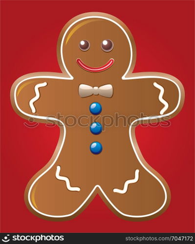 vector gingerbread cookie
