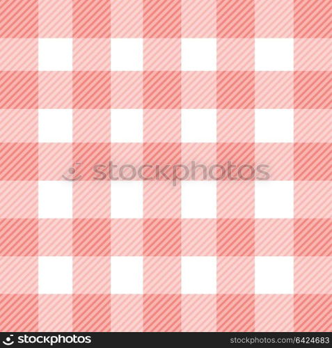 Vector gingham seamless pattern in red