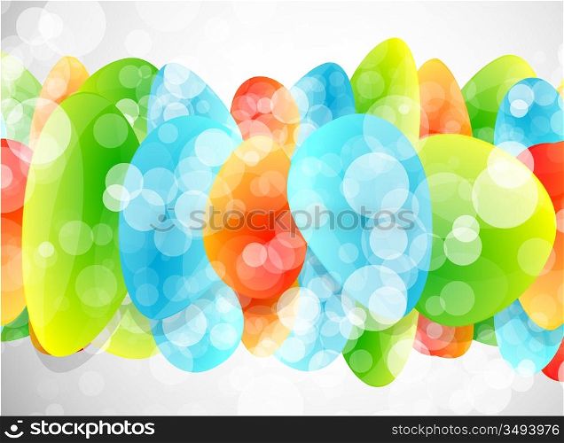 Vector glass shapes background