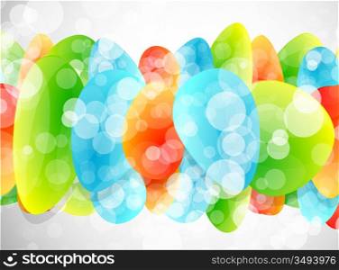 Vector glass shapes background