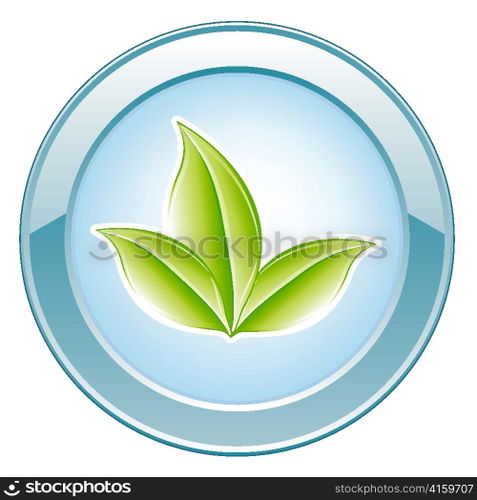 vector glossy button