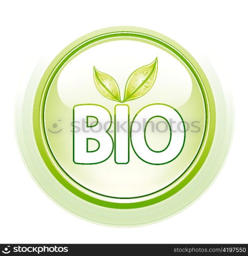vector glossy button