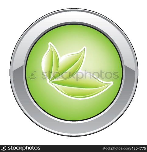 vector glossy button