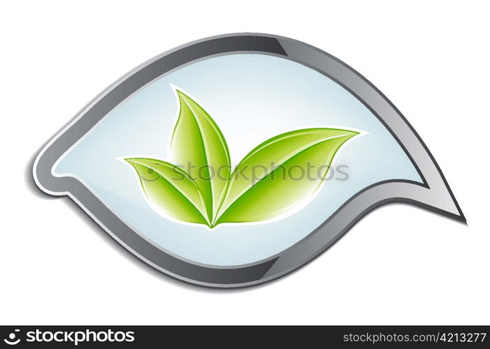 vector glossy button