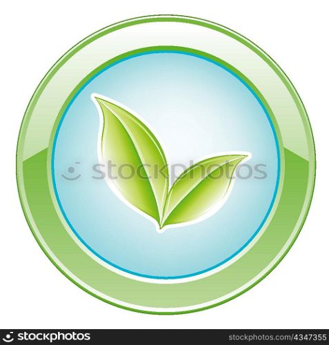 vector glossy button