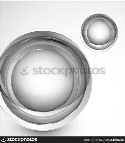 Vector glossy round buttons