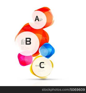 Vector glossy square elements. Vector glossy square elements. Vector template background for print workflow layout, diagram, number options or web design banner