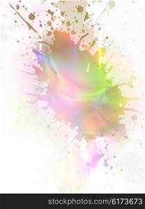 vector glowing colorful splash, EPS10 with transparency
