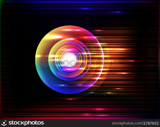 vector glowing stripes, EPS 10 with mesh gradient