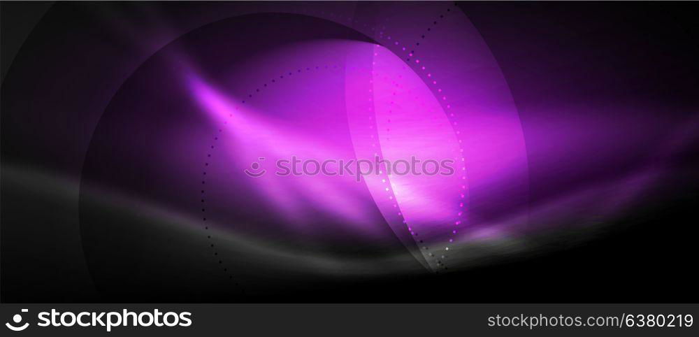 Vector glowing wave neon flowing curve background. Vector glowing wave neon flowing curve background, light effects template