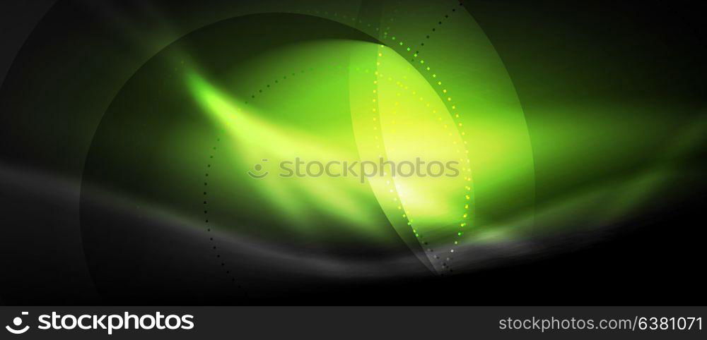 Vector glowing wave neon flowing curve background. Vector glowing wave neon flowing curve background, light effects template