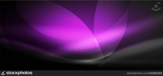 Vector glowing wave neon flowing curve background. Vector glowing wave neon flowing curve background, light effects template