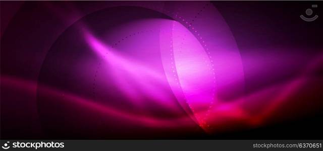 Vector glowing wave neon flowing curve background. Vector purple glowing wave neon flowing curve background, light effects template