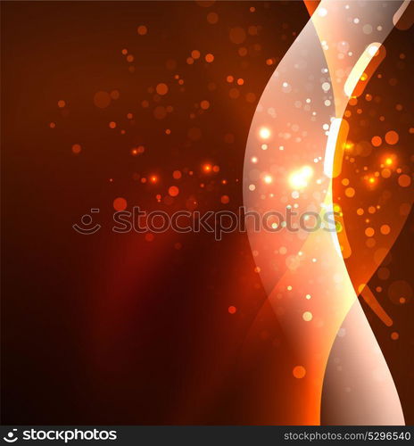 Vector glowing wave, smoke design wavy lines. Vector glowing wave, smoke design wavy lines. Shiny silk wavy line abstract background, wallpaper with wave shape and light effects, smooth style