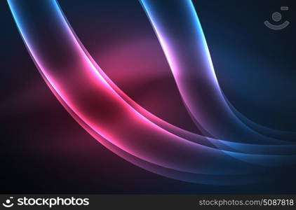 Vector glowing wave, smoke. Vector glowing wave, smoke design wavy lines