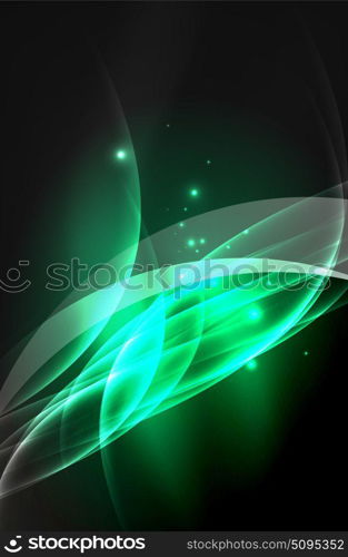 Vector glowing wave, smoke. Vector glowing wave, smoke design wavy lines