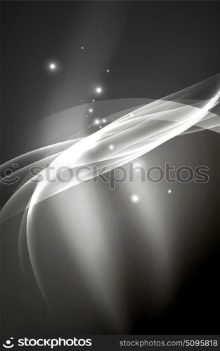 Vector glowing wave, smoke. Vector glowing wave, smoke design wavy lines