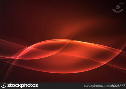 Vector glowing wave, smoke. Vector glowing wave, smoke design wavy lines