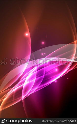 Vector glowing wave, smoke. Vector glowing wave, smoke design wavy lines