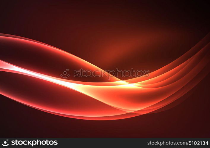 Vector glowing wave, smoke. Vector glowing wave, smoke design wavy lines