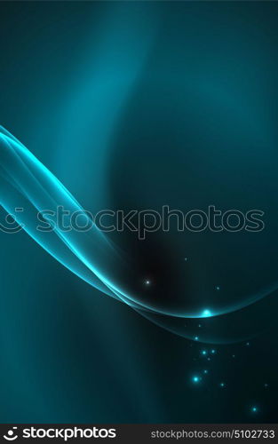 Vector glowing wave, smoke. Vector glowing wave, smoke design wavy lines