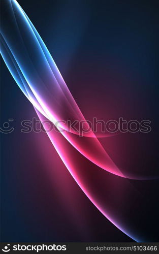 Vector glowing wave, smoke. Vector glowing wave, smoke design wavy lines