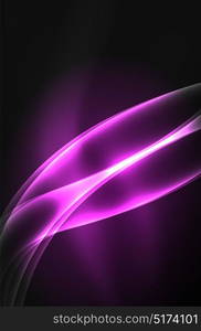 Vector glowing wave, smoke. Vector glowing wave, smoke design wavy lines