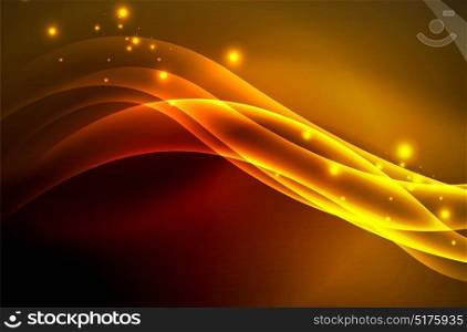 Vector glowing wave, smoke. Vector glowing wave, smoke design wavy lines