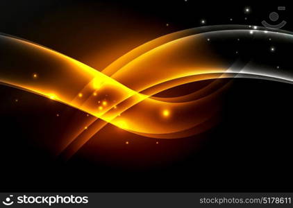 Vector glowing wave, smoke. Vector glowing wave, smoke design wavy lines