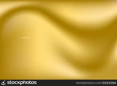 Vector gold blurred gradient style. Fabric luxury background, Abstract illustration for luxury frame, ribbon, banner, web, coin and label. Elegant light and shine vector template