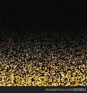 vector gold color particles sparks shiny dust effect confetti texture art luxury magic rich artistic abstract liner gradient dark background . shiny gold glitter sparkling texture