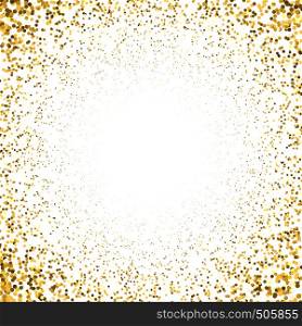 vector gold color particles sparks shiny dust effect confetti texture art luxury magic rich artistic abstract radial gradient white background . shiny gold glitter sparkling texture