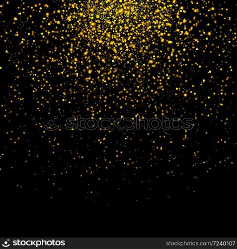 Vector gold glittering bokeh abstract background