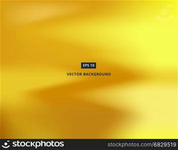 Vector gold wave blurred gradient style background. Abstract luxury smooth illustration wallpaper