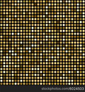 Vector golden mosaic background. Vector illustration golden mosaic background. Round shape