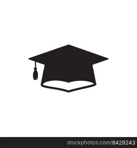 Vector Graduation Hat Collection For students who graduate Isolated on white background