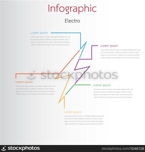Vector graphics used for electro related reports are divided into 5 topics.