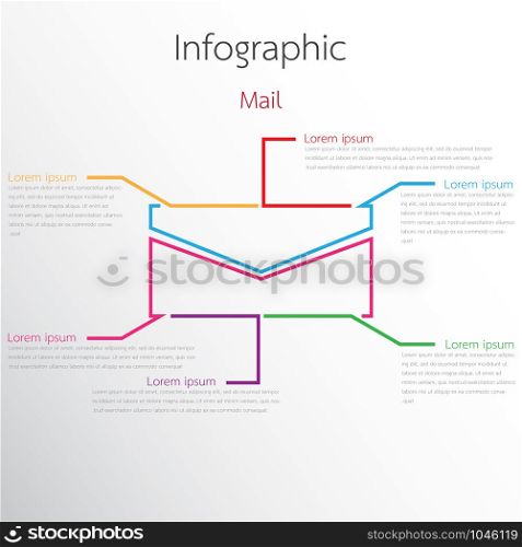 Vector graphics used for mail related reports are divided into 6 topics.