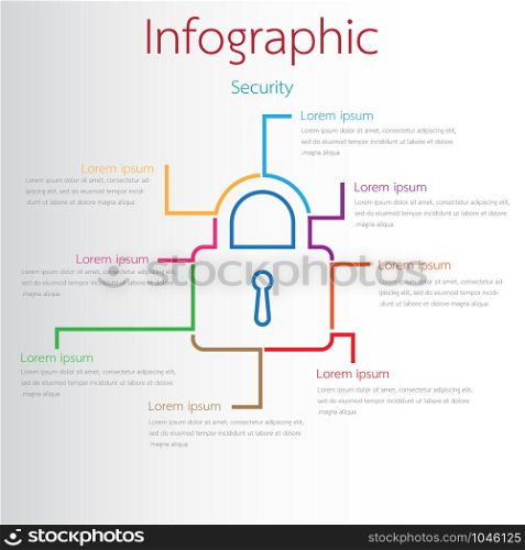 Vector graphics used for security related reports are divided into 8 topics.