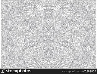 Vector graphics with abstract outline concentric pattern