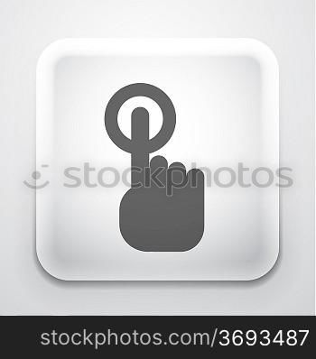 Vector gray application / button design
