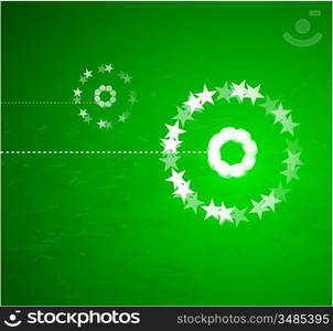 Vector green christmas background